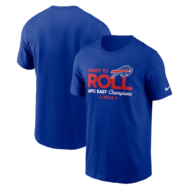 Men's Royal Buffalo Bills 2024 AFC East Champions Locker Room Trophy Collection T-Shirt